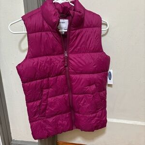 Old Navy Kids Quilted Vest - Berry
